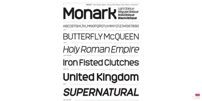 Monark Font Poster 1
