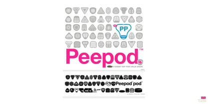 Peepod Font Poster 2