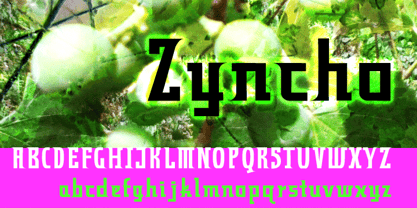Zyncho Font Poster 1