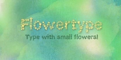 Flowertype Font Poster 1