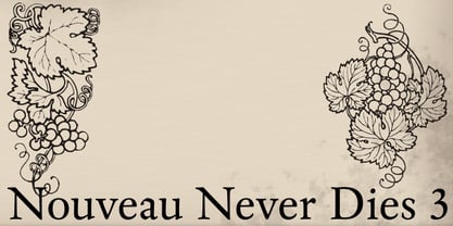 Nouveau Never Dies Font Poster 3