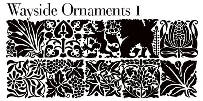 Wayside Ornaments Font Poster 4