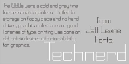 Technerd JNL Font Poster 1