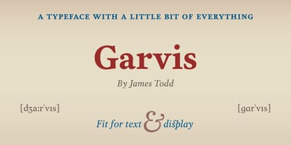 Garvis Pro Font Poster 3