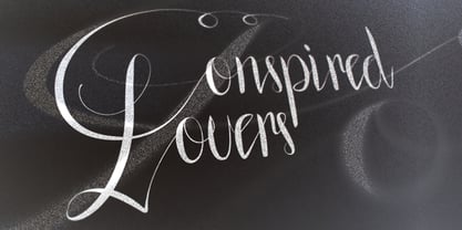 Conspired Lovers Font Poster 4