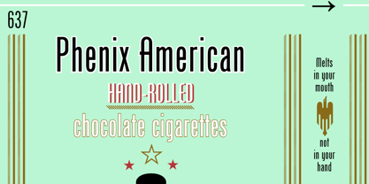Phenix American Font Poster 1