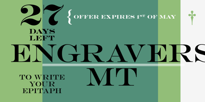 Monotype Engravers Font Poster 1