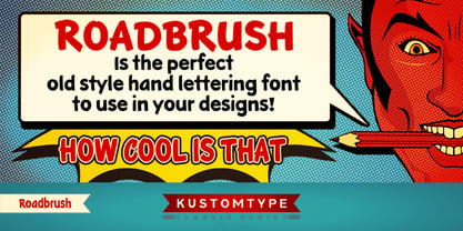 Roadbrush Font Poster 6