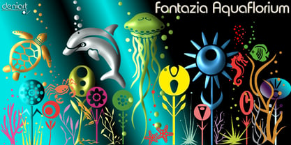 Fontazia AquaFlorium Font Poster 2