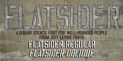Flatsider JNL Font Poster 1