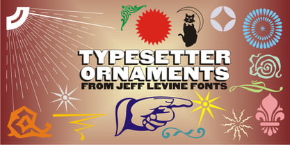 Typesetter Ornaments JNL Fuente Póster 1