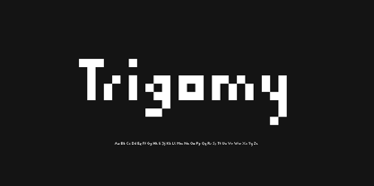 Trigomy Font Poster 1
