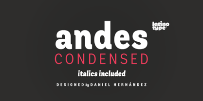 Andes Condensed Fuente Póster 1