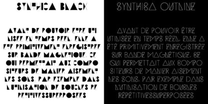 Synthica Font Poster 3