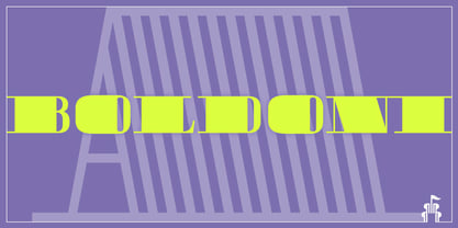 Boldoni Font Poster 1