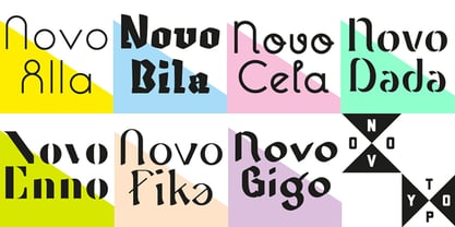 NT Novo Font Poster 8