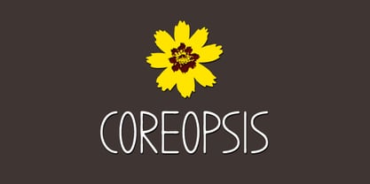 Coreopsis Font Poster 1