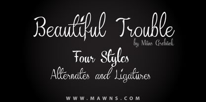 Beautiful Trouble Font Poster 1