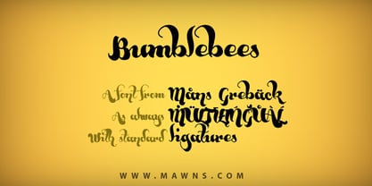 Bumblebees Font Poster 1