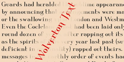 Wolverton Font Poster 10
