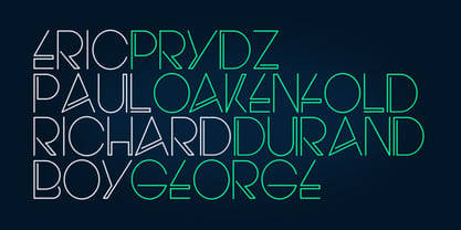 Electro Font Poster 4