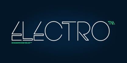 Electro Font Poster 7