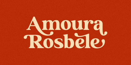 Amoura Rosbele Font Poster 7