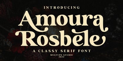 Amoura Rosbele Font Poster 1