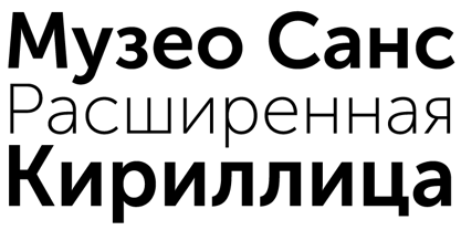 Museo Sans Cyrillic Fuente Póster 2