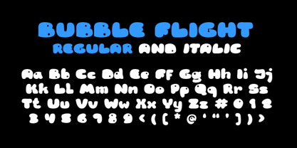 RB Bubble Flight Font Poster 1
