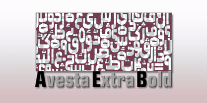 Avesta Extra Bold Font Poster 3