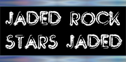 Jaded Rock Stars Font Poster 1