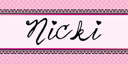 Nicki Font Poster 1
