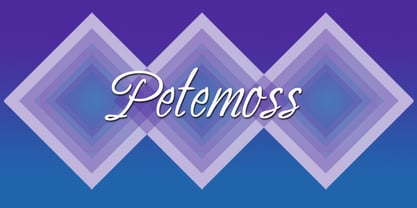 Petemoss Font Poster 1