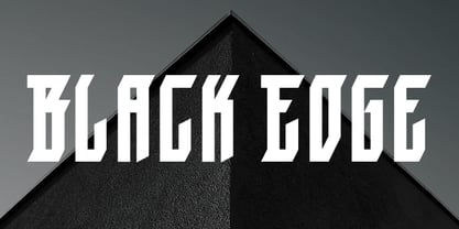 Black Edge Font Poster 2