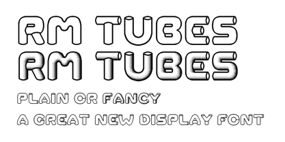 RM Tubes Font Poster 1