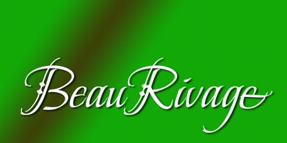 Beau Rivage Font Poster 1