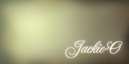 Jackie O Font Poster 1
