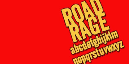 RoadRage Font Poster 1