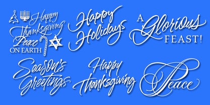 Holiday Font Font Poster 1