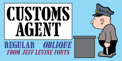 Customs Agent JNL Font Poster 1