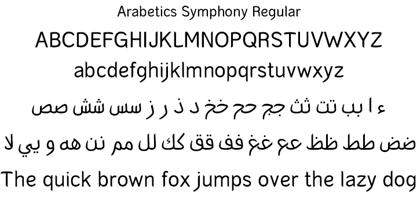 Arabetics Symphony Font Poster 2