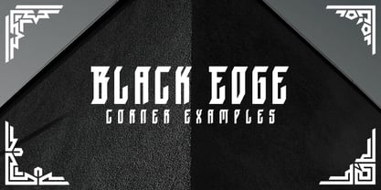 Black Edge Font Poster 3