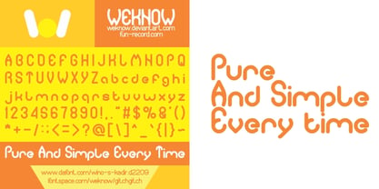 Pure And Simple Everytime Font Poster 1