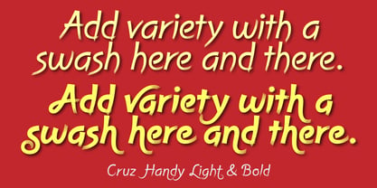 Cruz Handy Font Poster 1