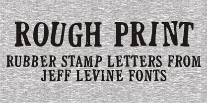 Rough Print JNL Font Poster 1