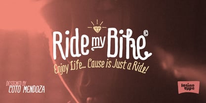 Ride my Bike Font Poster 6