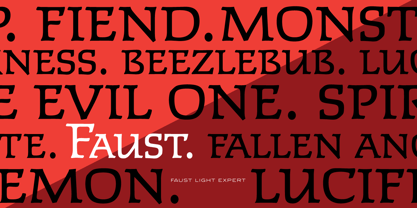 Faust Font Poster 7