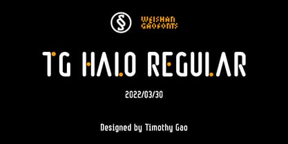TG Halo Font Poster 1