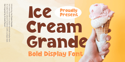 Ice Cream Grande Font Poster 1